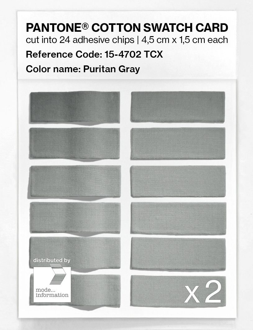 Artikelbild 6 des Artikels “PANTONE® COTTON SWATCH CARD 15-4702 TCX Puritan Gray “