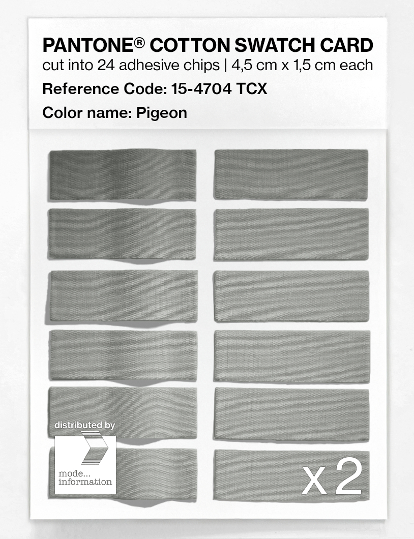 Artikelbild 6 des Artikels “PANTONE® COTTON SWATCH CARD 15-4704 TCX Pigeon “