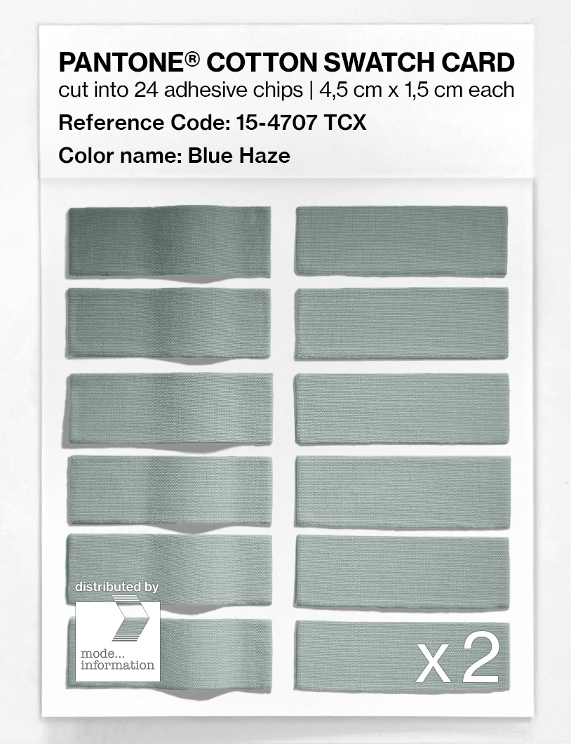 Artikelbild 6 des Artikels “PANTONE® COTTON SWATCH CARD 15-4707 TCX Blue Haze “