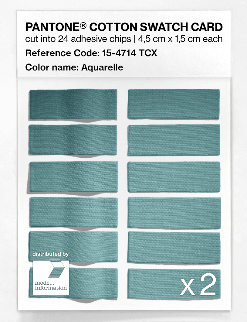Artikelbild 6 des Artikels “PANTONE® COTTON SWATCH CARD 15-4714 TCX Aquarelle “