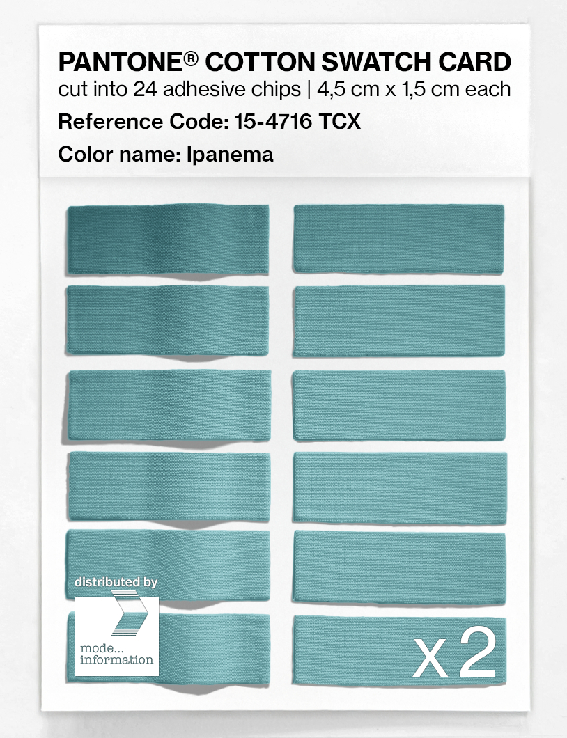 Artikelbild 6 des Artikels “PANTONE® COTTON SWATCH CARD 15-4716 TCX Ipanema “