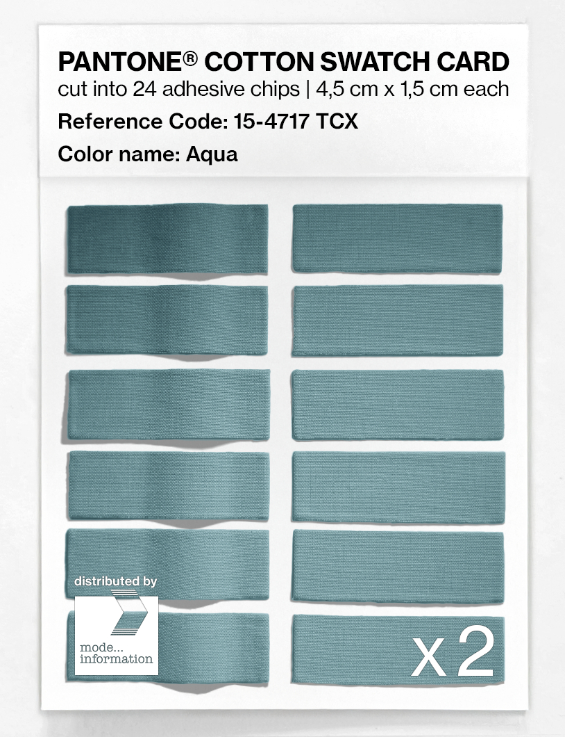 Artikelbild 6 des Artikels “PANTONE® COTTON SWATCH CARD 15-4717 TCX Aqua “