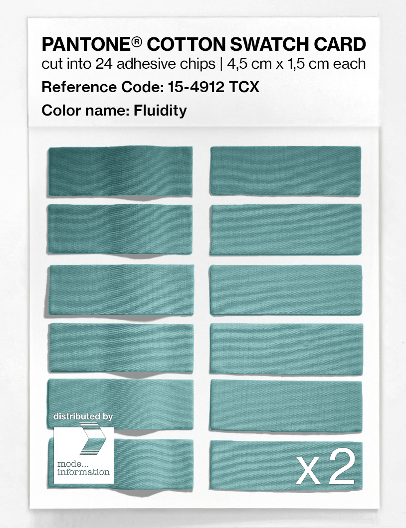 Artikelbild 6 des Artikels “PANTONE® COTTON SWATCH CARD 15-4912 TCX Fluidity “