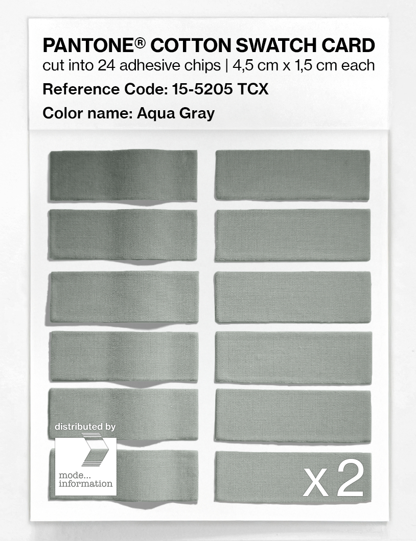 Artikelbild 6 des Artikels “PANTONE® COTTON SWATCH CARD 15-5205 TCX Aqua Gray “
