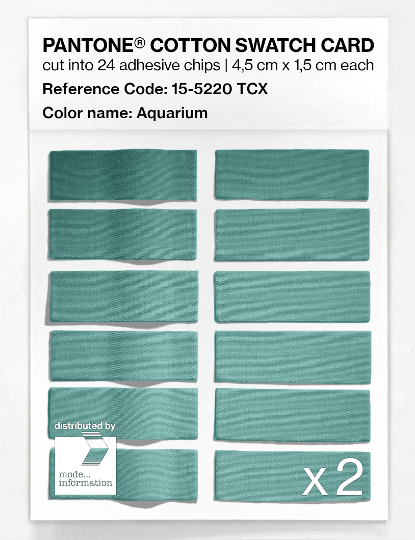 Artikelbild 6 des Artikels “PANTONE® COTTON SWATCH CARD 15-5220 TCX Aquarium “