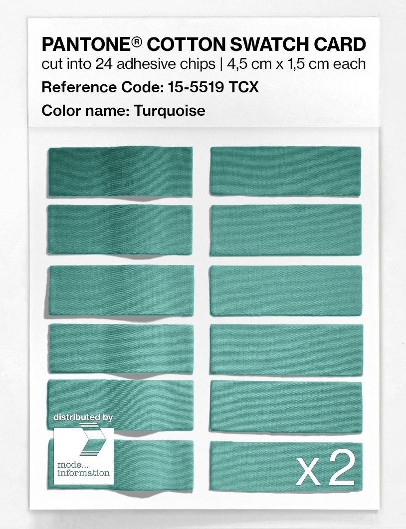 Artikelbild 6 des Artikels “PANTONE® COTTON SWATCH CARD 15-5519 TCX Turquoise “