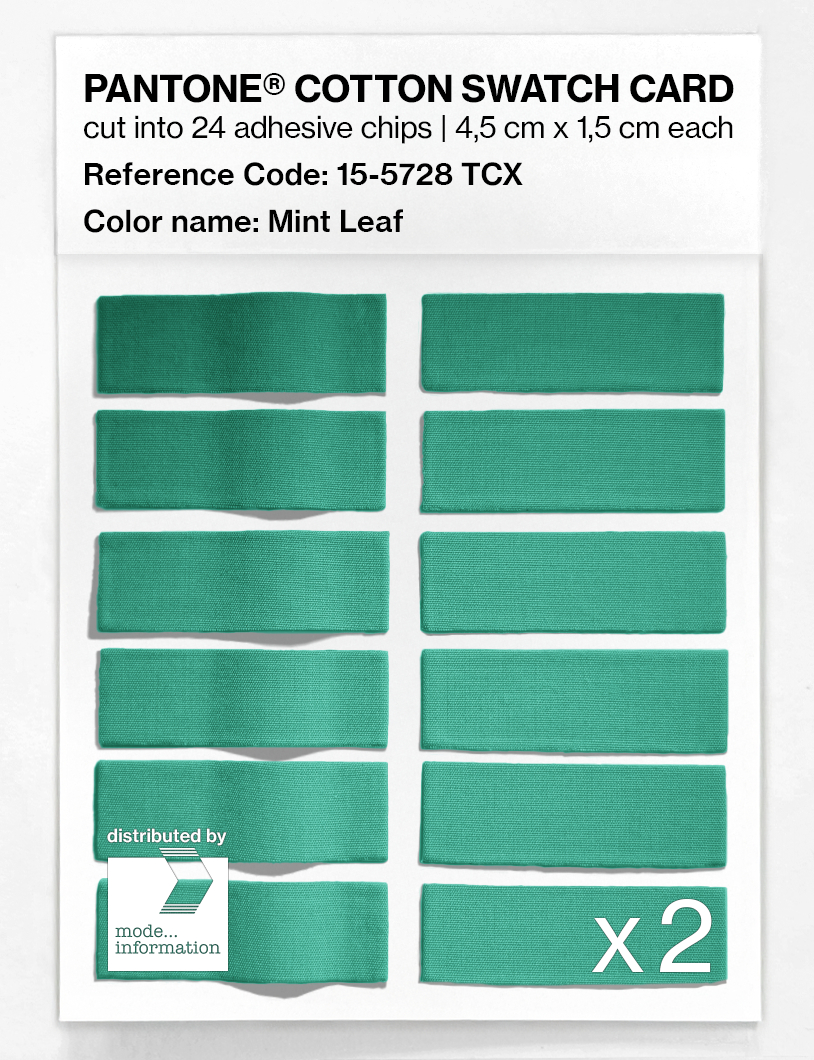 Artikelbild 6 des Artikels “PANTONE® COTTON SWATCH CARD 15-5728 TCX Mint Leaf “