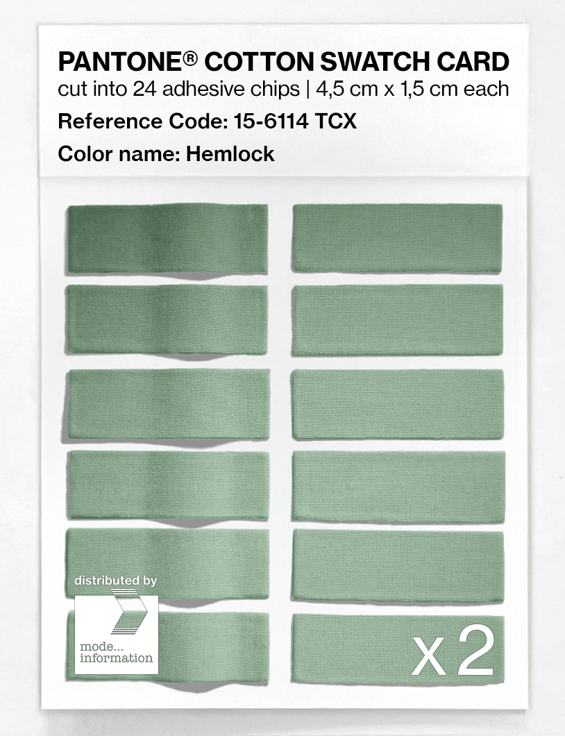 Artikelbild 6 des Artikels “PANTONE® COTTON SWATCH CARD 15-6114 TCX Hemlock “