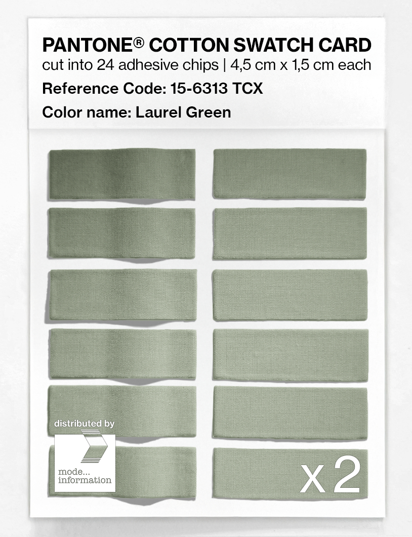 Artikelbild 6 des Artikels “PANTONE® COTTON SWATCH CARD 15-6313 TCX Laurel Green “