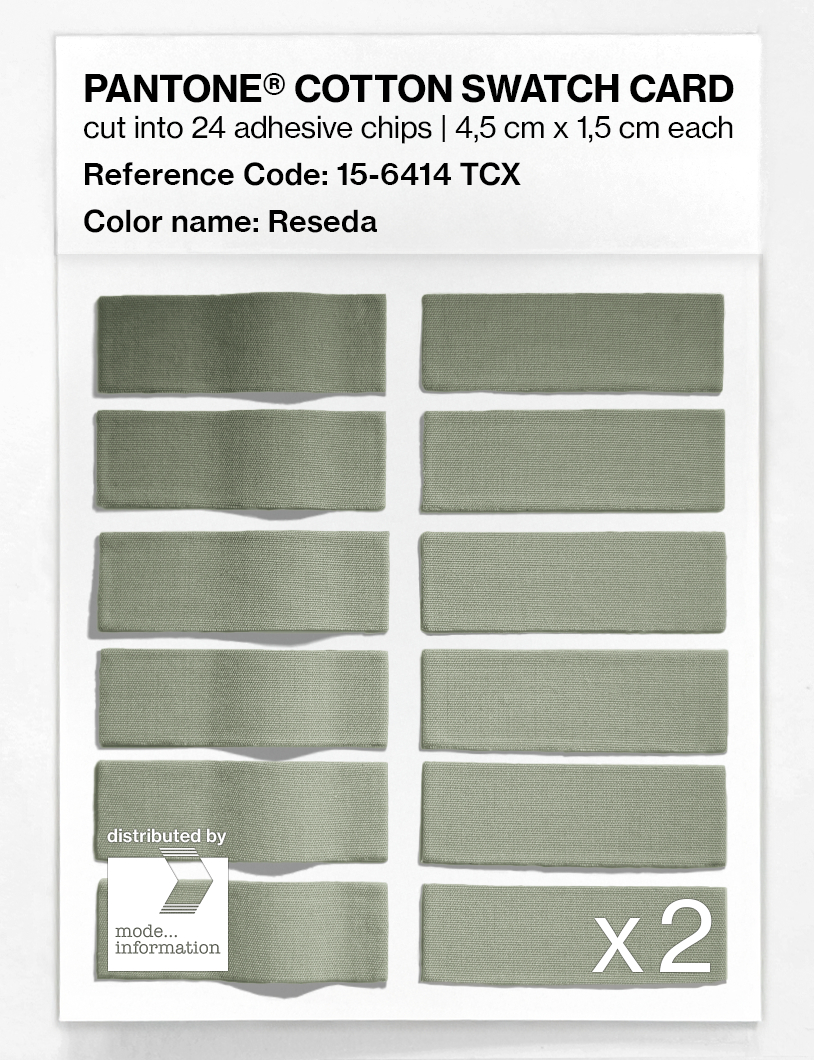 Artikelbild 6 des Artikels “PANTONE® COTTON SWATCH CARD 15-6414 TCX Reseda “