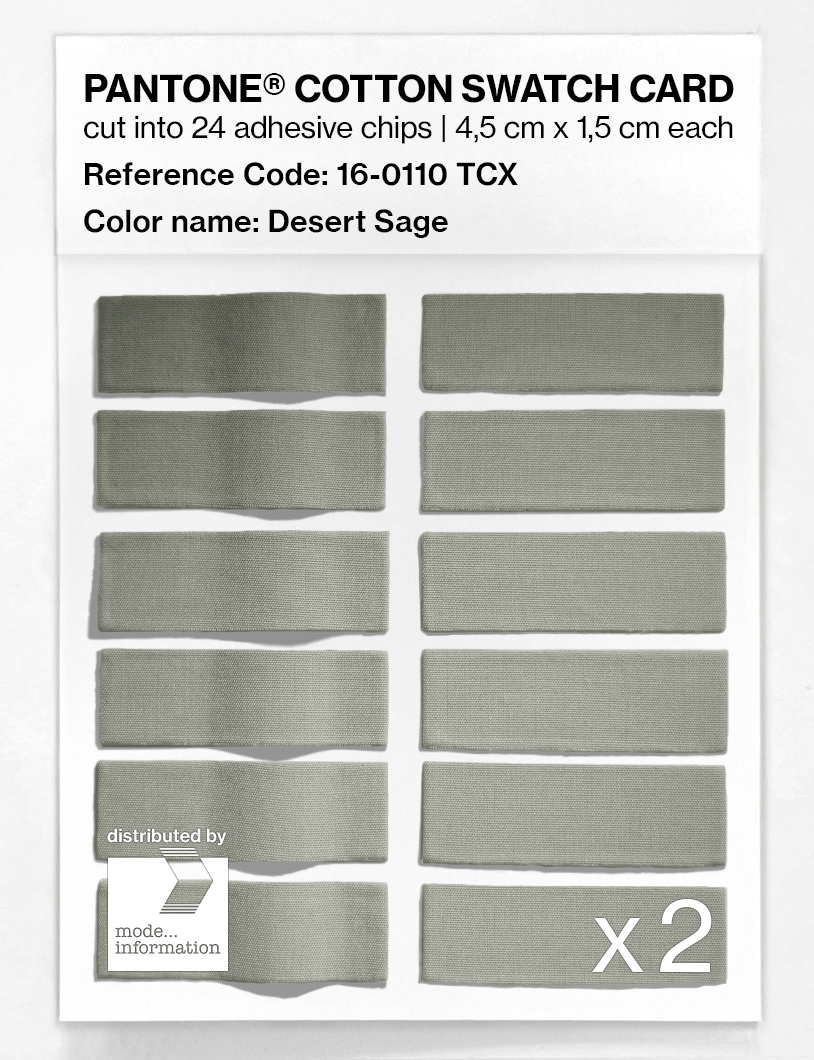Artikelbild 6 des Artikels “PANTONE® COTTON SWATCH CARD 16-0110 TCX Desert Sage “