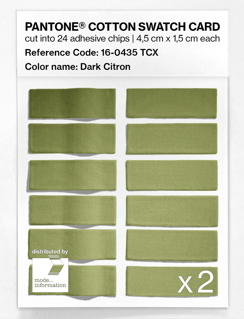 Artikelbild 6 des Artikels “PANTONE® COTTON SWATCH CARD 16-0435 TCX Dark Citron “