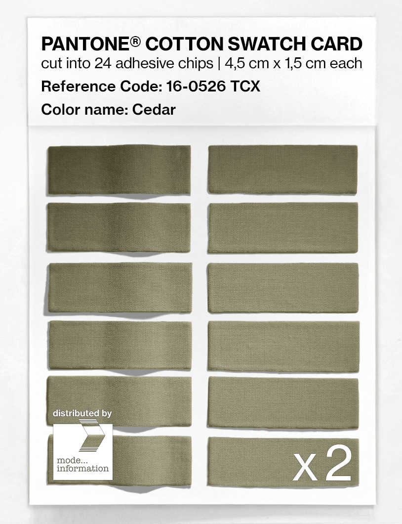 Artikelbild 6 des Artikels “PANTONE® COTTON SWATCH CARD 16-0526 TCX Cedar “