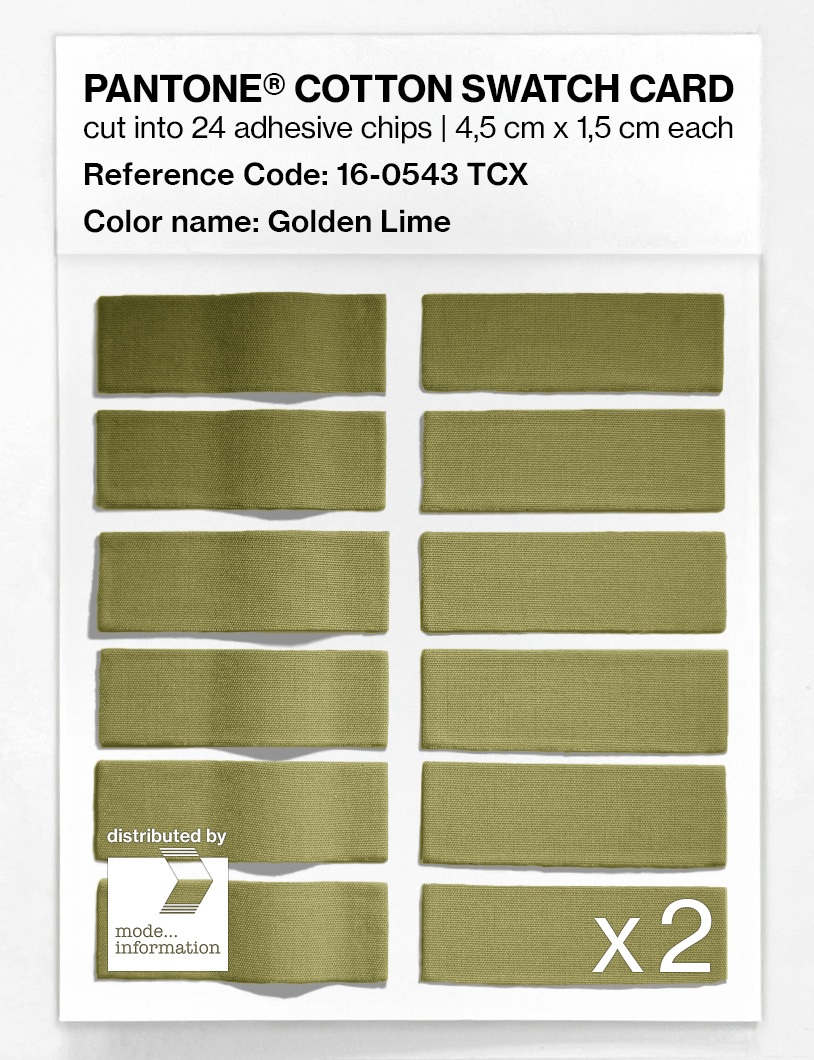 Artikelbild 6 des Artikels “PANTONE® COTTON SWATCH CARD 16-0543 TCX Golden Lime “