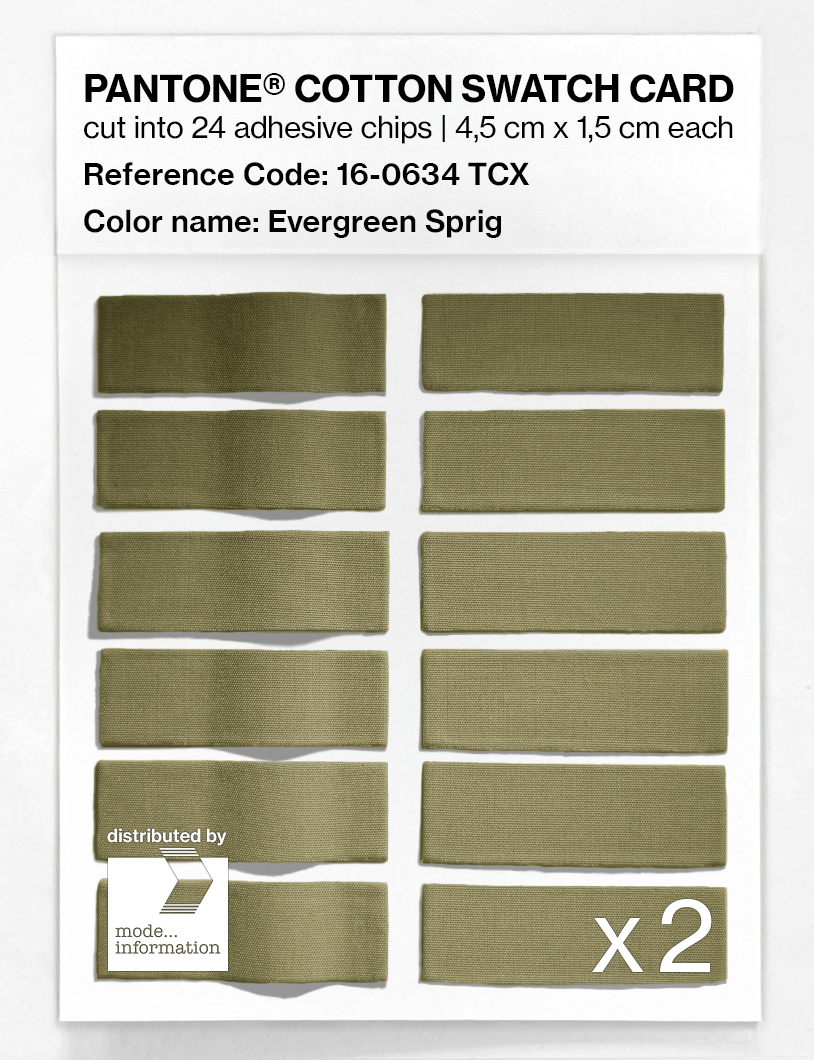 Artikelbild 6 des Artikels “PANTONE® COTTON SWATCH CARD 16-0634 TCX Evergreen Sprig “