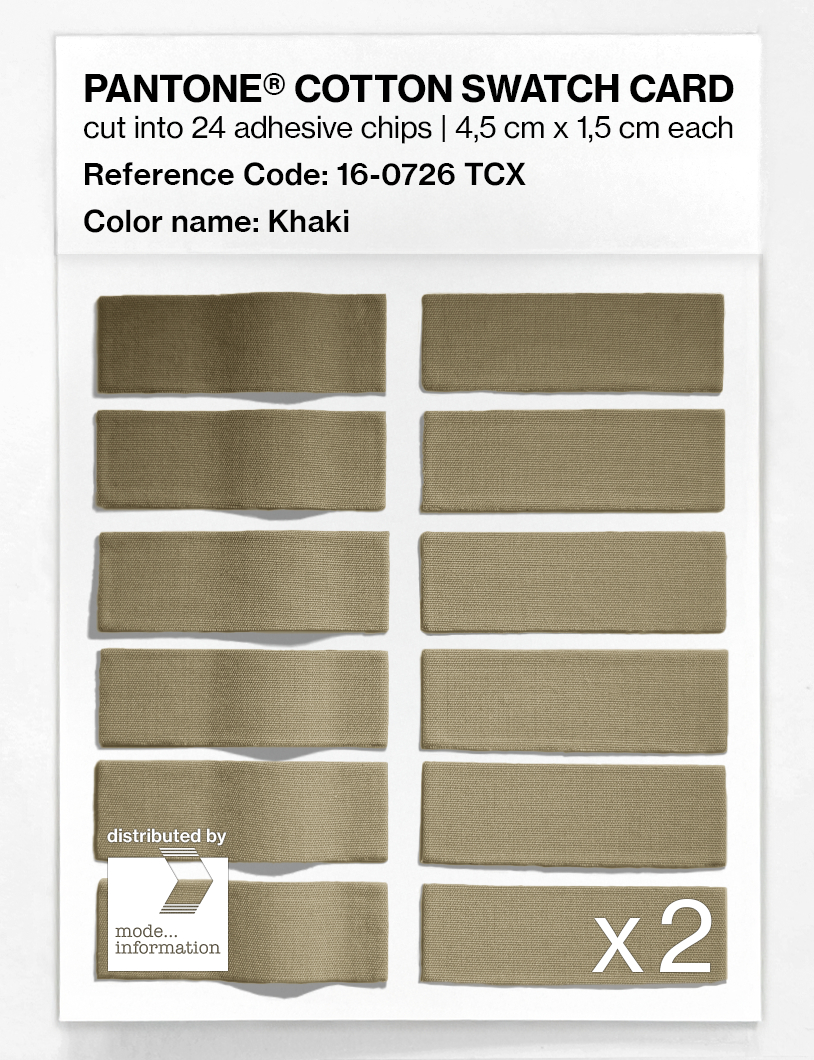 Artikelbild 6 des Artikels “PANTONE® COTTON SWATCH CARD 16-0726 TCX Khaki “