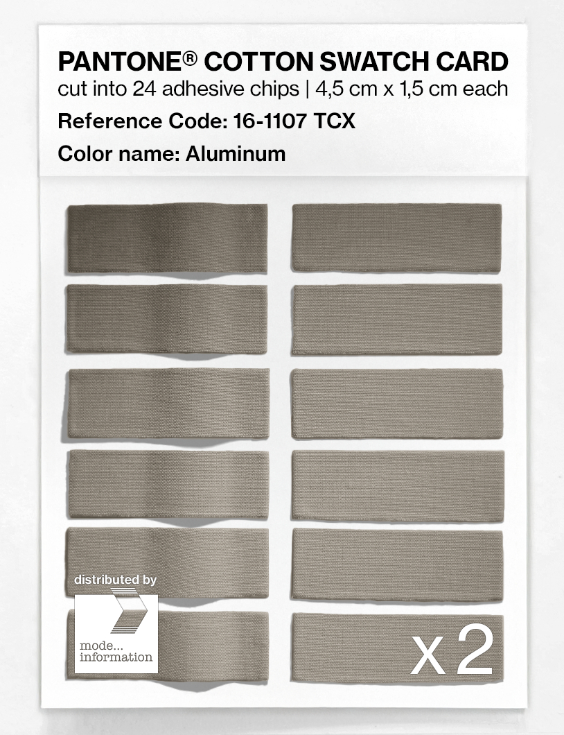 Artikelbild 6 des Artikels “PANTONE® COTTON SWATCH CARD 16-1107 TCX Aluminum “