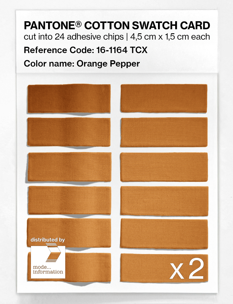 Artikelbild 6 des Artikels “PANTONE® COTTON SWATCH CARD 16-1164 TCX Orange Pepper “