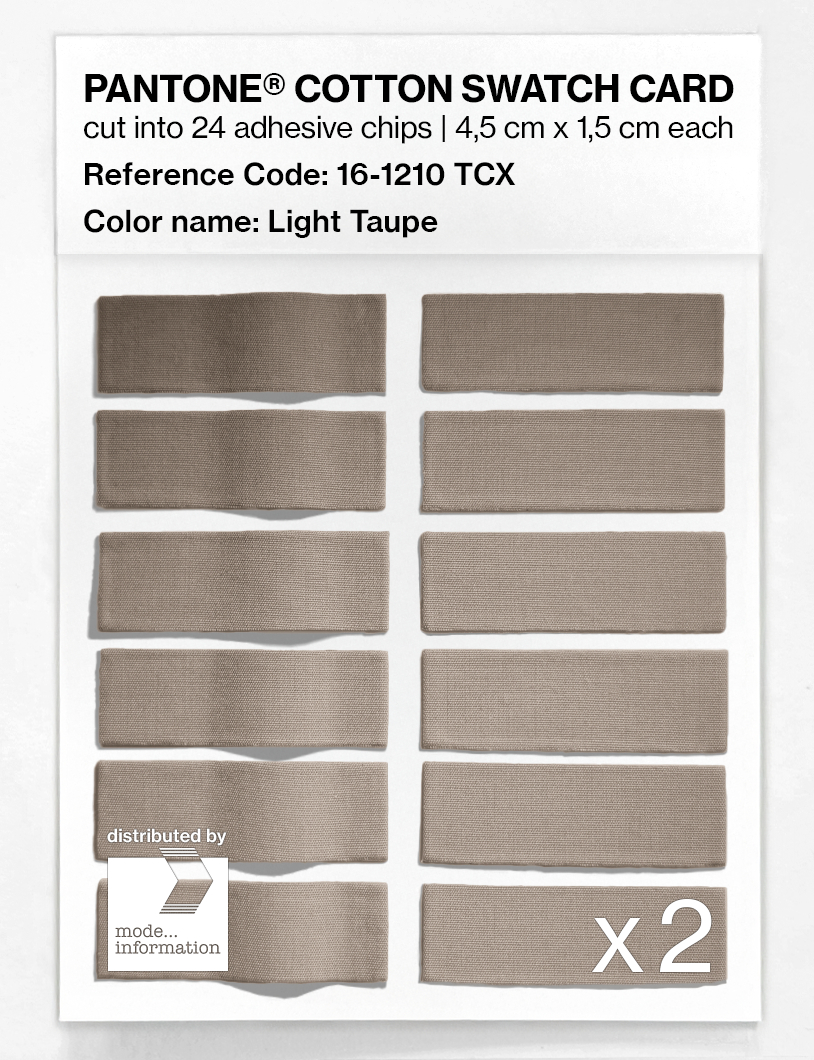 Artikelbild 6 des Artikels “PANTONE® COTTON SWATCH CARD 16-1210 TCX Light Taupe “