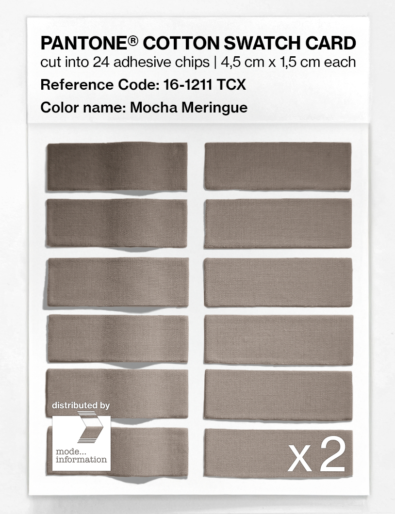 Artikelbild 6 des Artikels “PANTONE® COTTON SWATCH CARD 16-1211 TCX Mocha Meringue “
