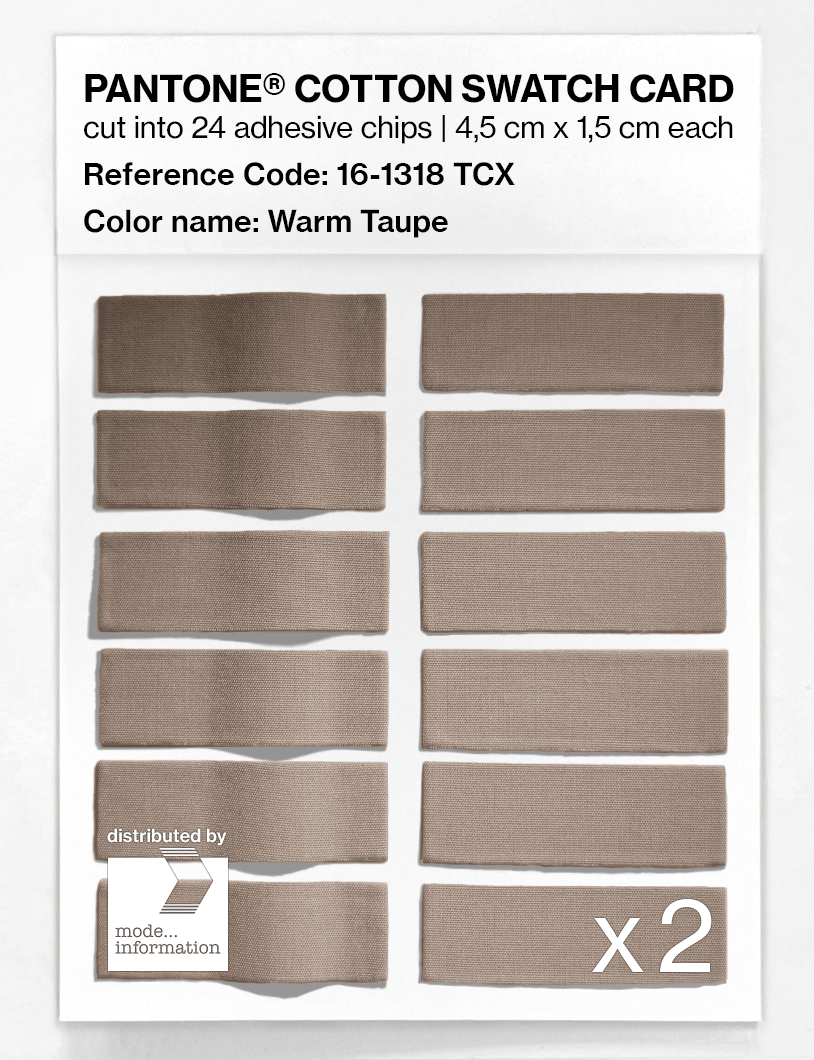 Artikelbild 6 des Artikels “PANTONE® COTTON SWATCH CARD 16-1318 TCX Warm Taupe “