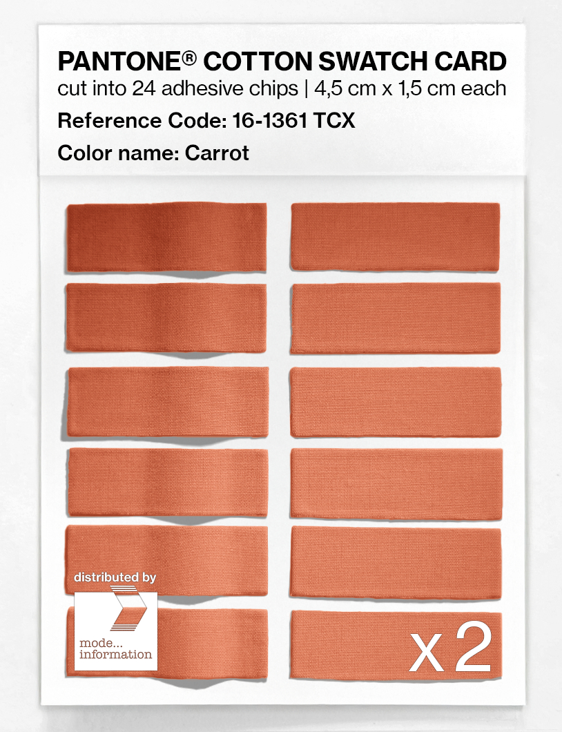 Artikelbild 6 des Artikels “PANTONE® COTTON SWATCH CARD 16-1361 TCX Carrot “