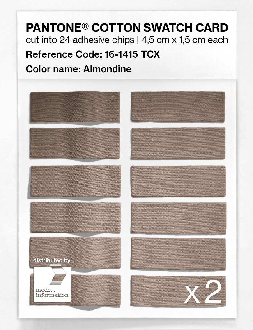 Artikelbild 6 des Artikels “PANTONE® COTTON SWATCH CARD 16-1415 TCX Almondine “