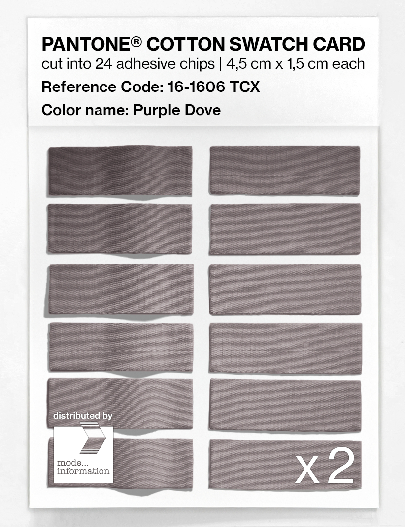 Artikelbild 6 des Artikels “PANTONE® COTTON SWATCH CARD 16-1606 TCX Purple Dove “