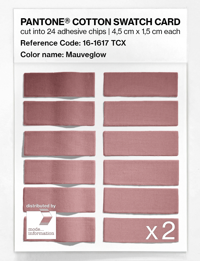Product image 6 of the product “PANTONE® COTTON SWATCH CARD 16-1617 TCX Mauveglow ”