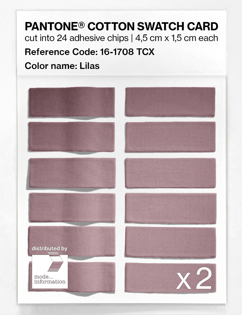 Product image 6 of the product “PANTONE® COTTON SWATCH CARD 16-1708 TCX Lilas ”
