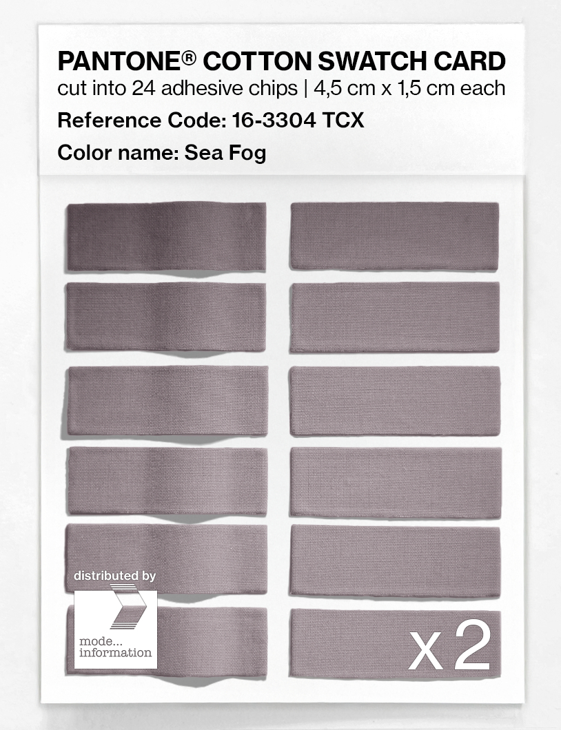 Artikelbild 6 des Artikels “PANTONE® COTTON SWATCH CARD 16-3304 TCX Sea Fog “