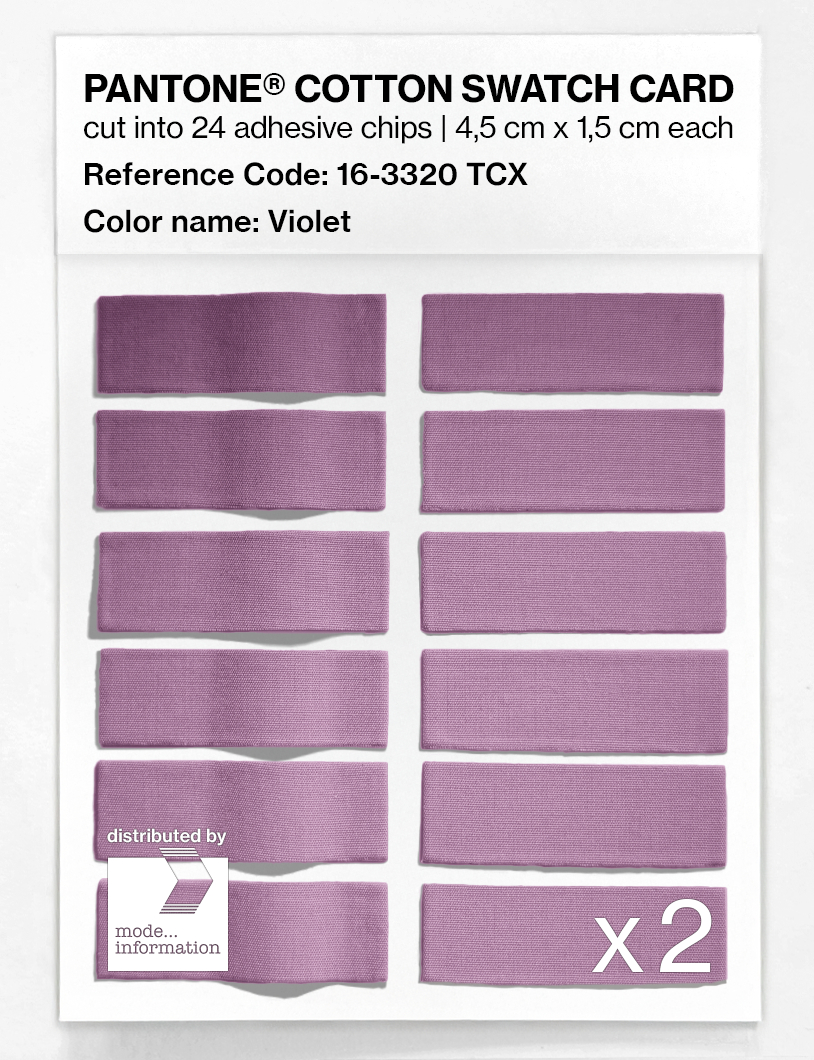 Artikelbild 6 des Artikels “PANTONE® COTTON SWATCH CARD 16-3320 TCX Violet “