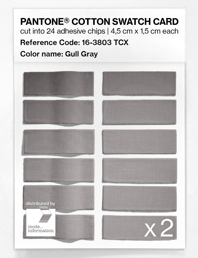 Artikelbild 6 des Artikels “PANTONE® COTTON SWATCH CARD 16-3803 TCX Gull Gray “
