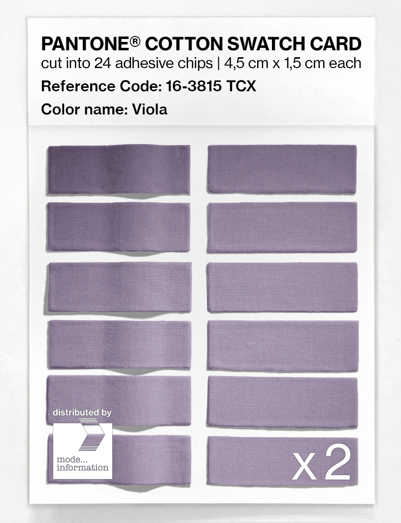 Product image 6 of the product “PANTONE® COTTON SWATCH CARD 16-3815 TCX Viola ”