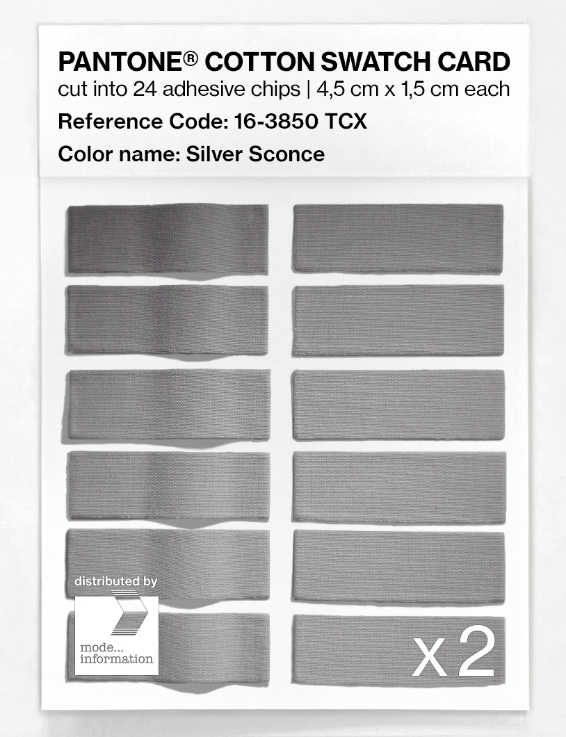 Artikelbild 6 des Artikels “PANTONE® COTTON SWATCH CARD 16-3850 TCX Silver Sconce “