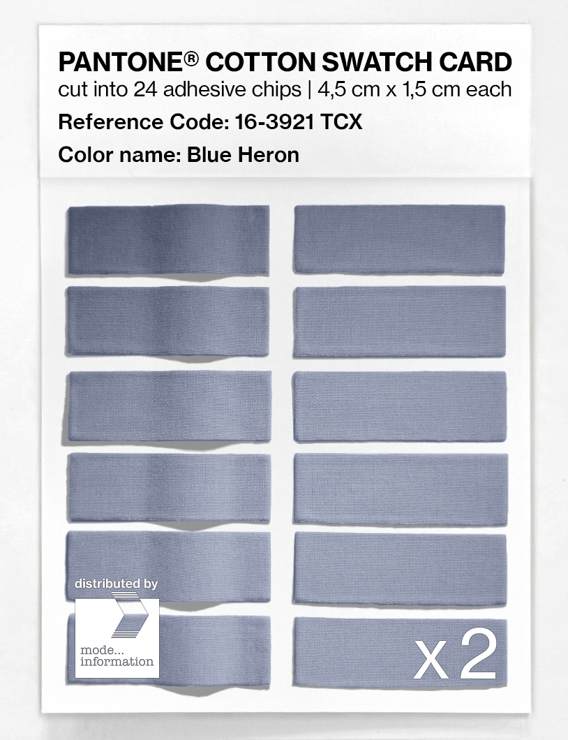 Product image 6 of the product “PANTONE® COTTON SWATCH CARD 16-3921 TCX Blue Heron ”