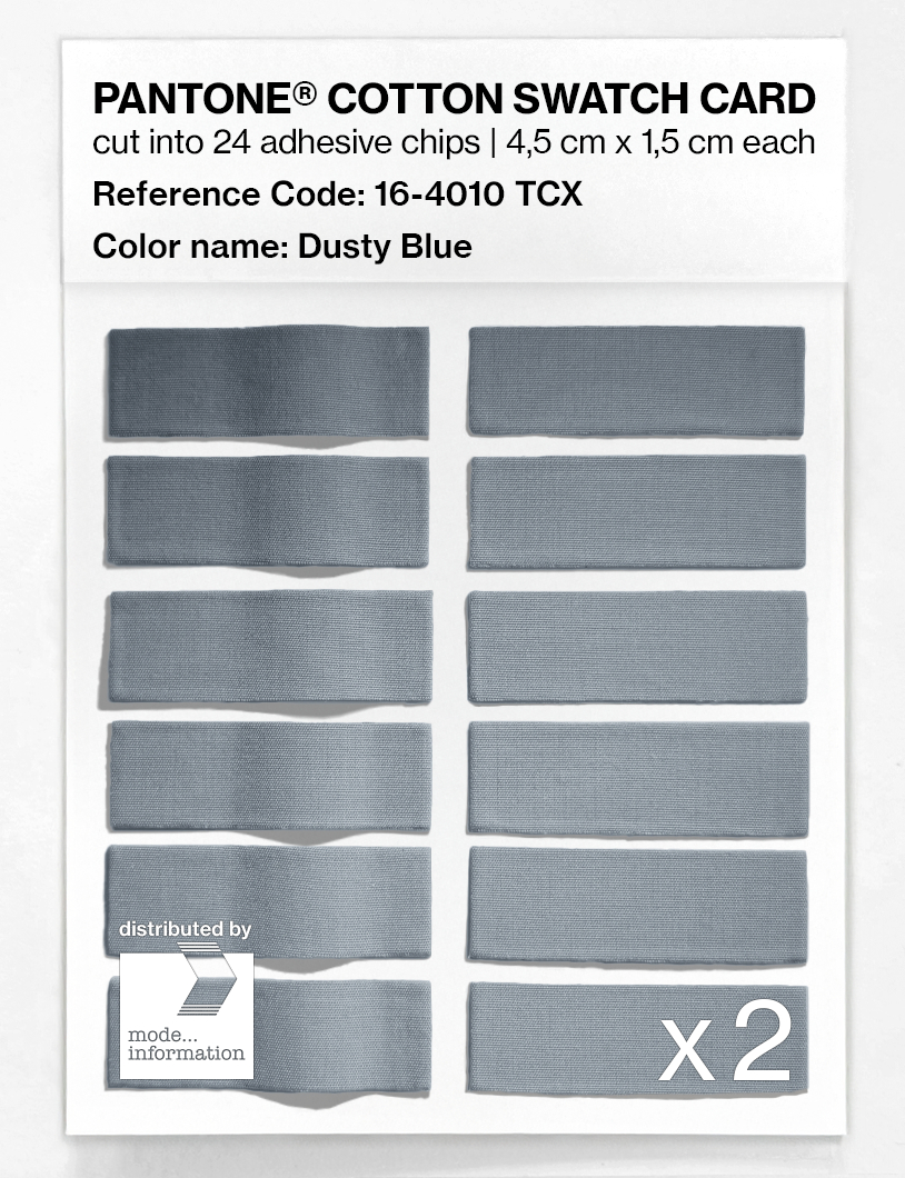 Artikelbild 6 des Artikels “PANTONE® COTTON SWATCH CARD 16-4010 TCX Dusty Blue “