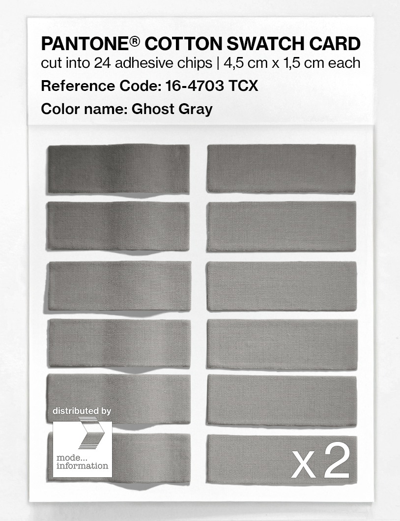 Artikelbild 6 des Artikels “PANTONE® COTTON SWATCH CARD 16-4703 TCX Ghost Gray “