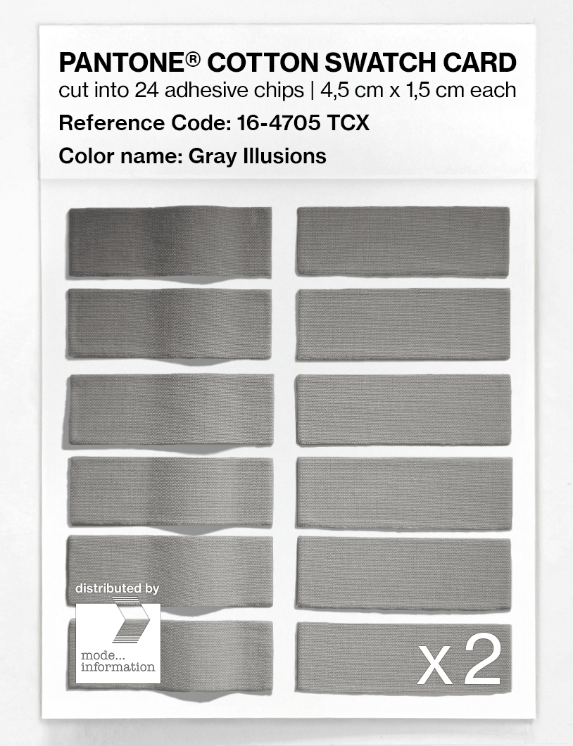 Artikelbild 6 des Artikels “PANTONE® COTTON SWATCH CARD 16-4705 TCX Gray Illusions “