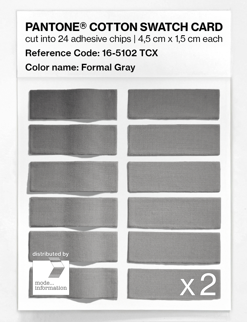 Artikelbild 6 des Artikels “PANTONE® COTTON SWATCH CARD 16-5102 TCX Formal Gray “