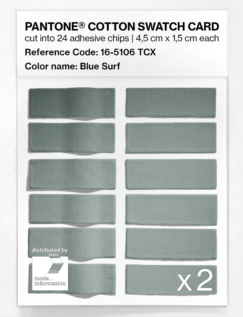 Artikelbild 6 des Artikels “PANTONE® COTTON SWATCH CARD 16-5106 TCX Blue Surf “