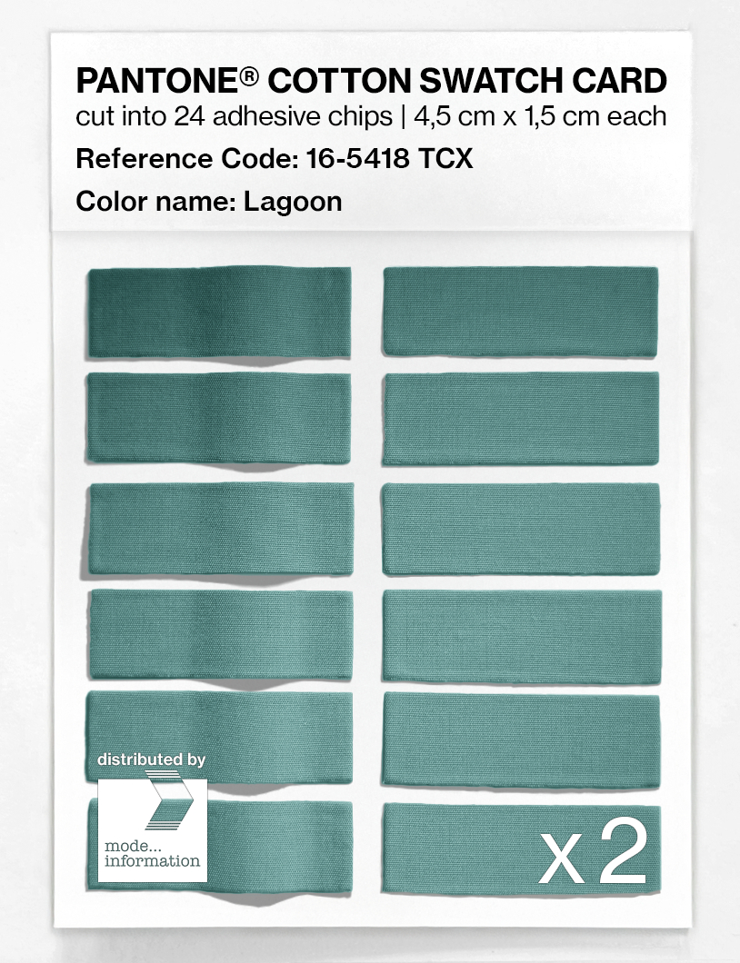 Artikelbild 6 des Artikels “PANTONE® COTTON SWATCH CARD 16-5418 TCX Lagoon “