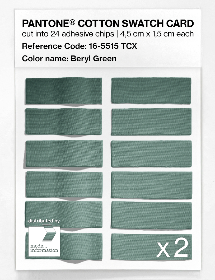 Artikelbild 6 des Artikels “PANTONE® COTTON SWATCH CARD 16-5515 TCX Beryl Green “
