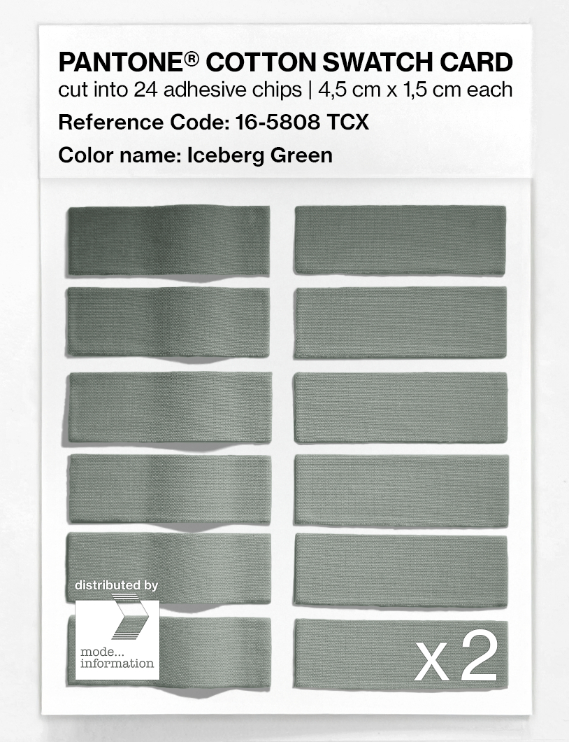 Artikelbild 6 des Artikels “PANTONE® COTTON SWATCH CARD 16-5808 TCX Iceberg Green “