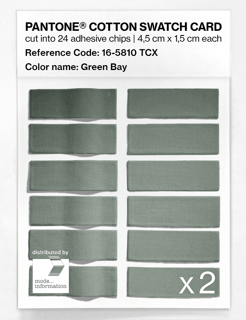 Artikelbild 6 des Artikels “PANTONE® COTTON SWATCH CARD 16-5810 TCX Green Bay “
