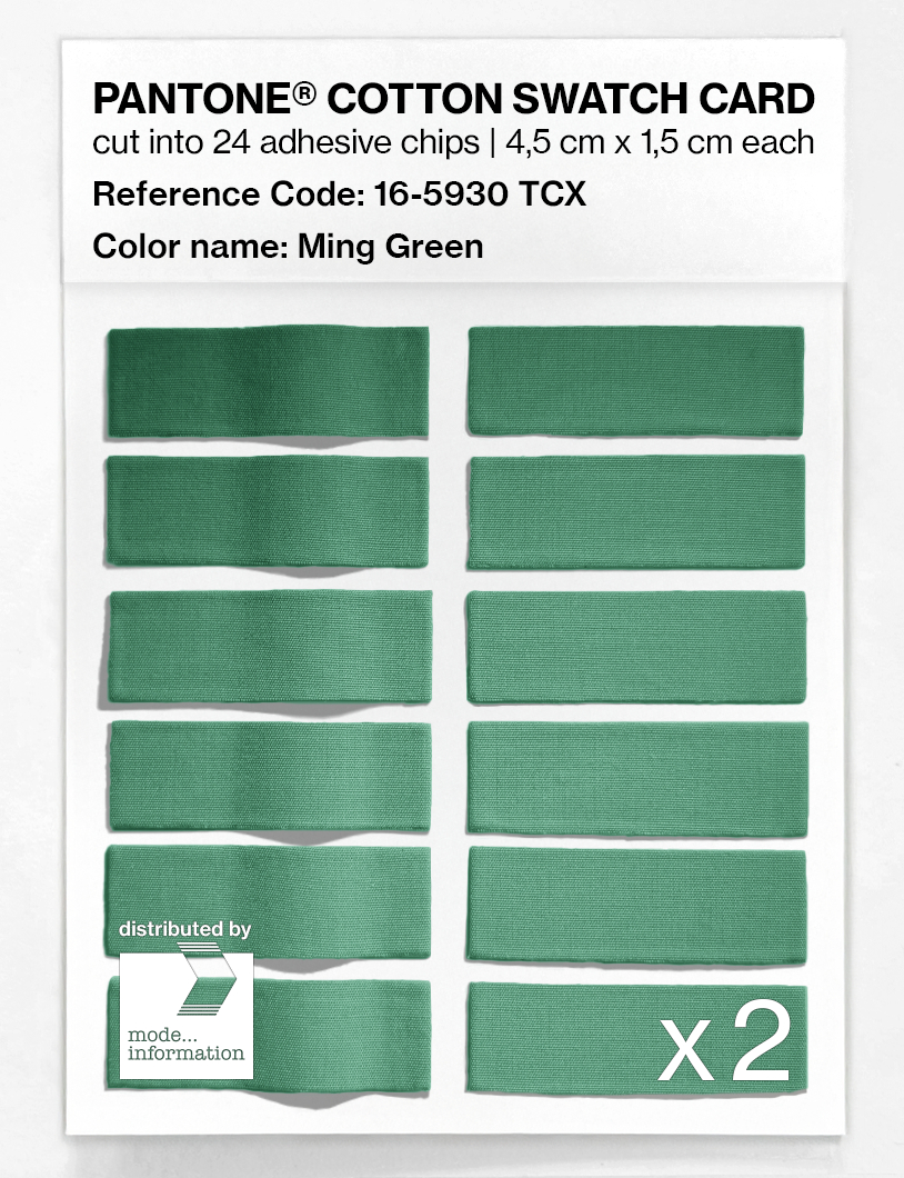 Artikelbild 6 des Artikels “PANTONE® COTTON SWATCH CARD 16-5930 TCX Ming Green “