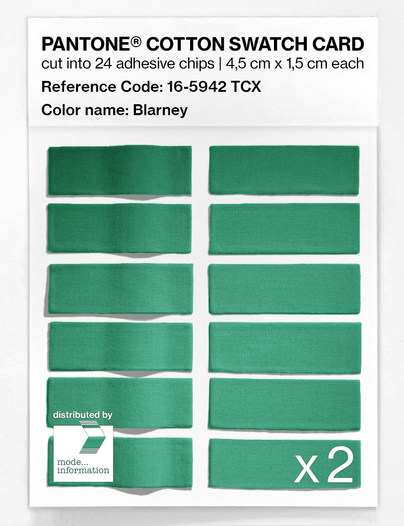 Product image 6 of the product “PANTONE® COTTON SWATCH CARD 16-5942 TCX Blarney ”