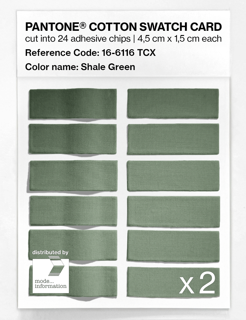 Artikelbild 6 des Artikels “PANTONE® COTTON SWATCH CARD 16-6116 TCX Shale Green “