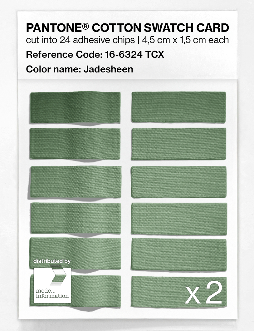 Artikelbild 6 des Artikels “PANTONE® COTTON SWATCH CARD 16-6324 TCX Jadesheen “