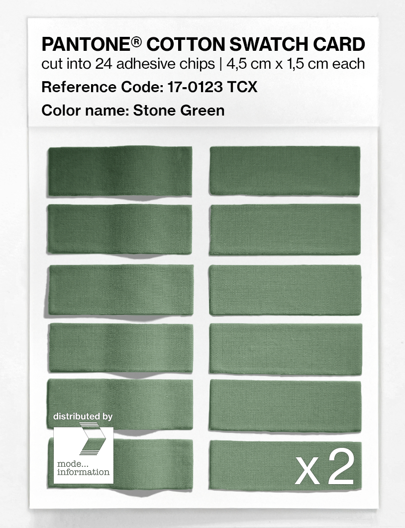 Artikelbild 6 des Artikels “PANTONE® COTTON SWATCH CARD 17-0123 TCX Stone Green “